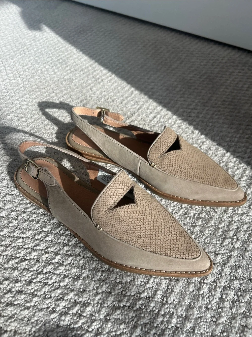 Sperry Saybrook slingback flats pointed toe Loafer mule size 7